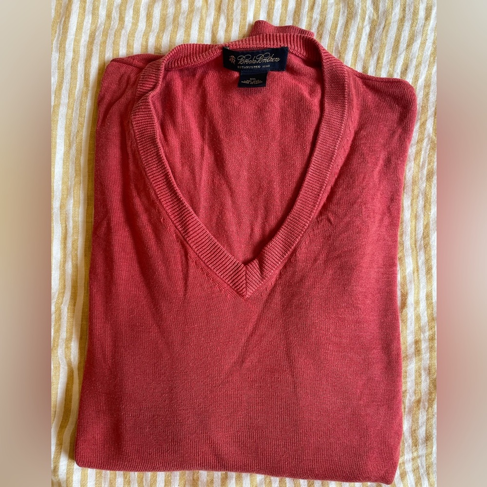 Coral Brooks brothers sweater